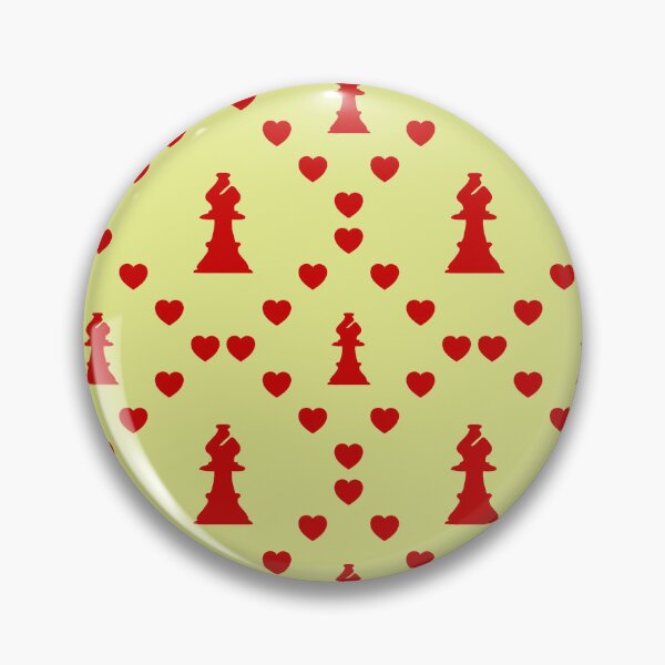 Item preview, Chess Bishop Nahtloses Herzmuster|Fou d'échecs Motif en forme de cœur sans couture|Chess Bishop Seamless Heart Pattern|Alfiere degli scacchi Modello di cuore senza cuciture designed and sold by TheIconSmith.