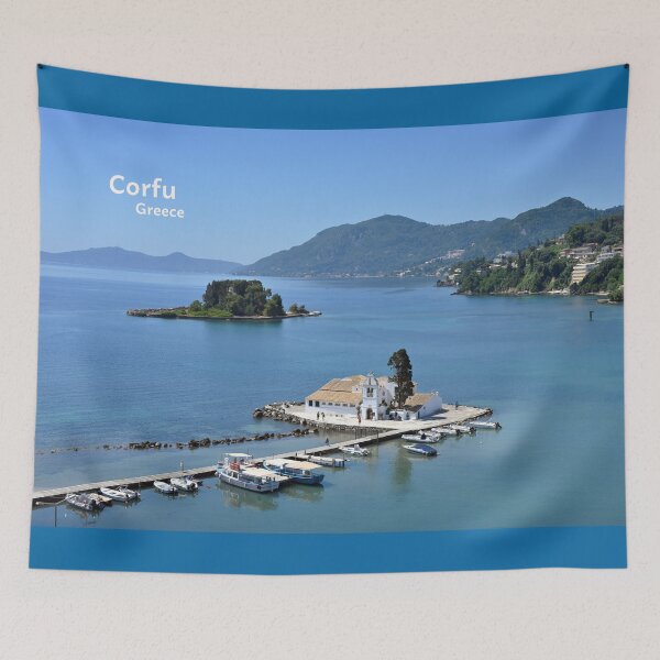 Item preview, Corfu island, Crete, Holy Monastery of Panagia Vlacherna designed and sold by studio838.