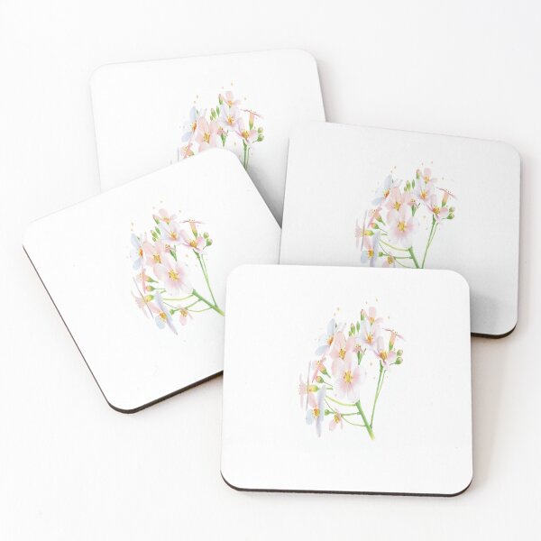 Item preview, A delicate watercolor painting of sweet alyssum designed and sold by GentleMuse.