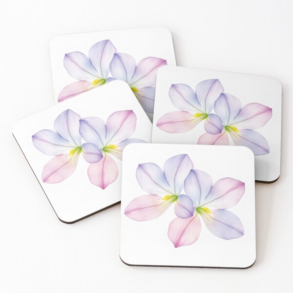 Item preview, A delicate watercolor painting of wild violet (L) designed and sold by GentleMuse.