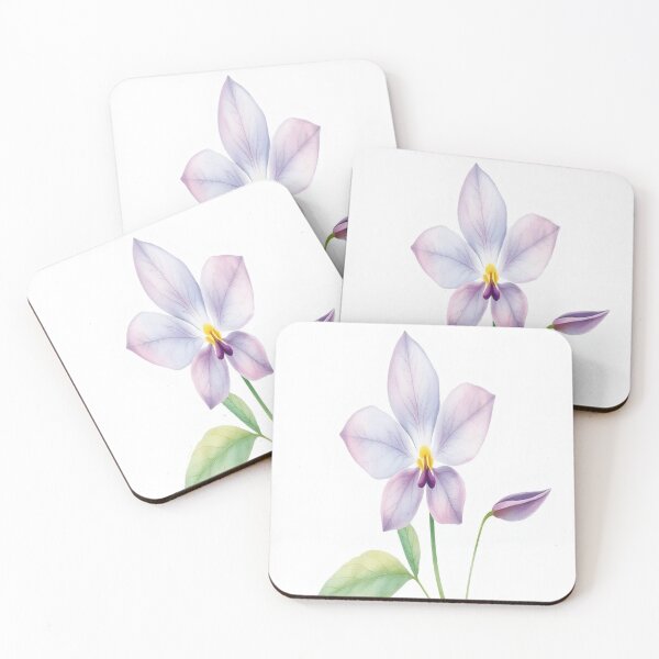 Item preview, A delicate watercolor painting of wild violet designed and sold by GentleMuse.
