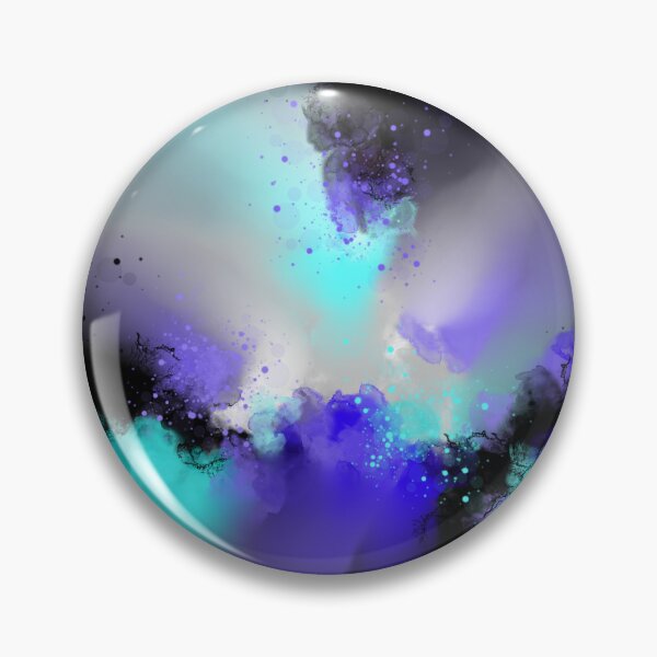 Item preview, Chroma Burst - Blue Purple Turquoise Abstract designed and sold by Joey Santiago.