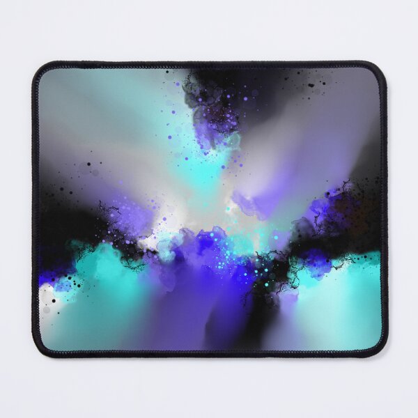 Item preview, Chroma Burst - Blue Purple Turquoise Abstract designed and sold by Joey Santiago.