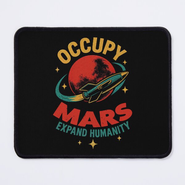 Item preview, Occupy Mars – Retro Space Rocket Design to Expand Humanity designed and sold by Victor Shadehorn.