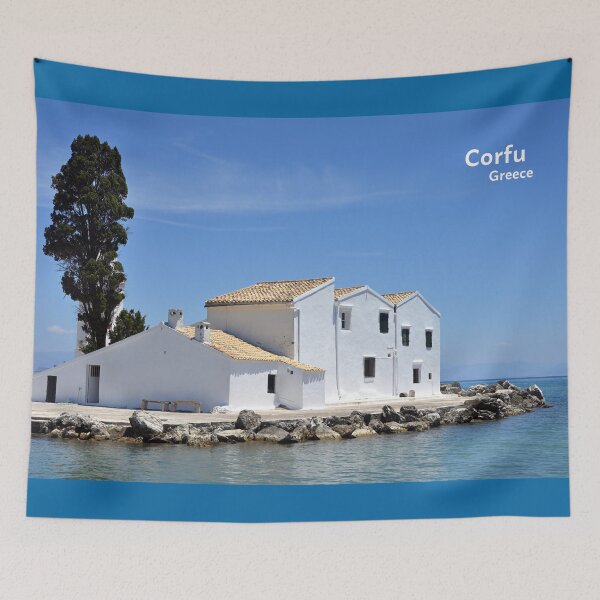 Item preview, Corfu island, Crete, Holy Monastery of Panagia Vlacherna designed and sold by studio838.