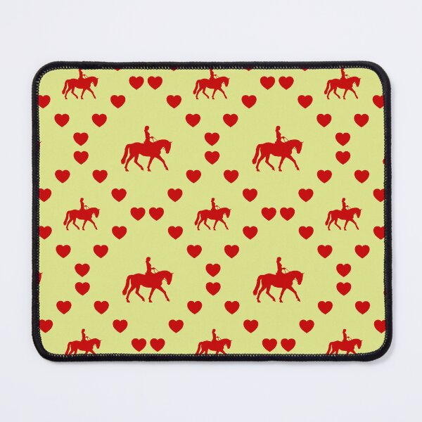 Item preview, Frau reitet Pferd Nahtloses Herzmuster|Femme à cheval Motif en forme de coeur sans couture|Woman Riding Horse Seamless Heart Pattern|Donna che cavalca un cavallo Modello di cuore senza cuciture designed and sold by TheIconSmith.