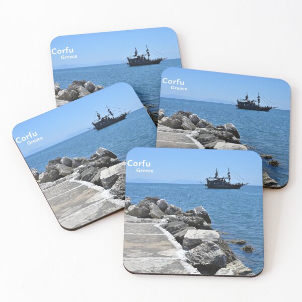 Item preview, Corfu island, Crete, Pirate Galleon boat designed and sold by studio838.