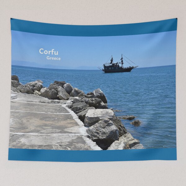 Item preview, Corfu island, Crete, Pirate Galleon boat designed and sold by studio838.