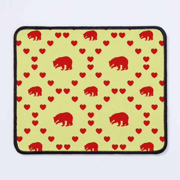 Item preview, Schwarzer Bär Nahtloses Herzmuster|Ours noir motif sans coeur|Black Bear Seamless Heart Pattern|Orso nero Modello di cuore senza cuciture designed and sold by TheIconSmith.