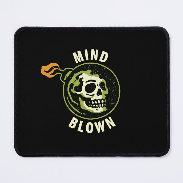 Item preview, Mind Blown Skull Bomb Graphic with Retro Explosion Vibes designed and sold by Victor Shadehorn.