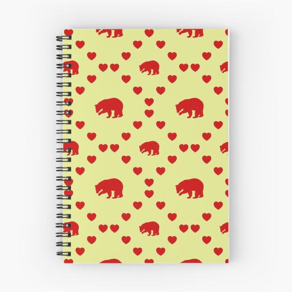Item preview, Schwarzer Bär Nahtloses Herzmuster|Ours noir motif sans coeur|Black Bear Seamless Heart Pattern|Orso nero Modello di cuore senza cuciture designed and sold by TheIconSmith.