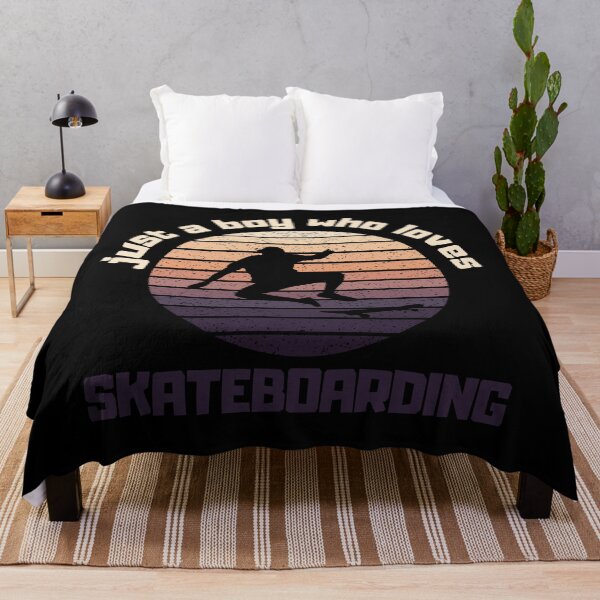 Item preview, Just a boy who loves skateboarding. Vintage skateboarding lover. designed and sold by designsbyaneta.