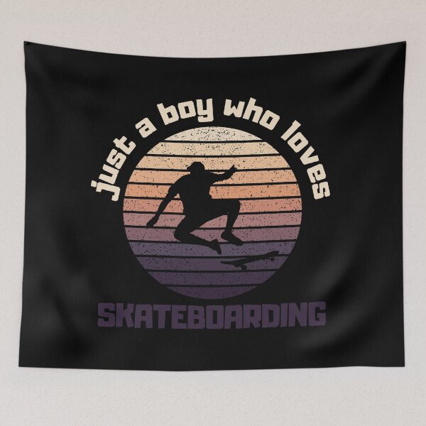 Item preview, Just a boy who loves skateboarding. Vintage skateboarding lover. designed and sold by designsbyaneta.