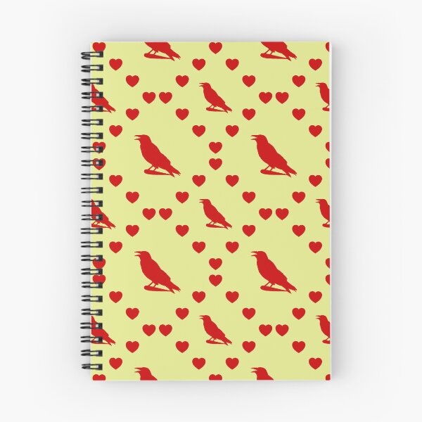 Item preview, Krähe Nahtloses Herzmuster|Coeur de corbeau sans couture|Crow Seamless Heart Pattern|Corvo Modello di cuore senza cuciture designed and sold by TheIconSmith.