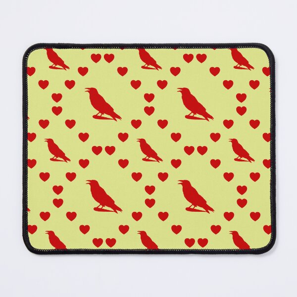 Item preview, Krähe Nahtloses Herzmuster|Coeur de corbeau sans couture|Crow Seamless Heart Pattern|Corvo Modello di cuore senza cuciture designed and sold by TheIconSmith.