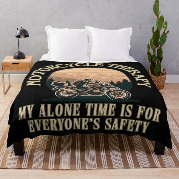 Item preview, Motorcycle Therapy My Alone Time Is For Everyone's Safety designed and sold by KateLeap.