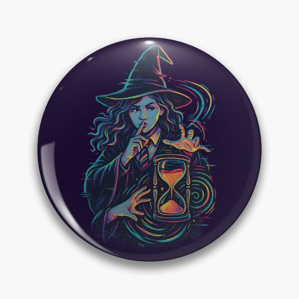 Item preview, Glitchcore Time Mage Design | Time Witch designed and sold by Chaotic Good Mood Designs.