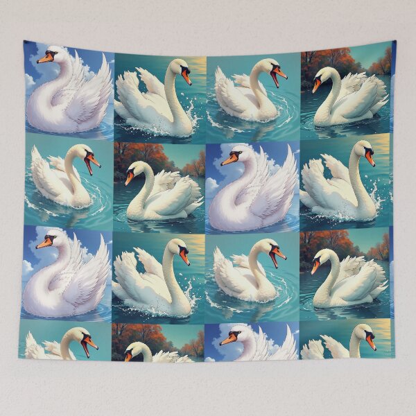 Item preview, Patrón de cisne blanco designed and sold by KLDprods.