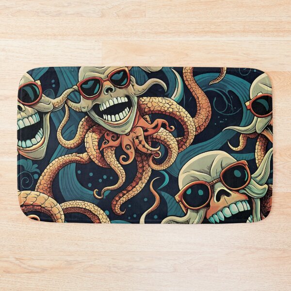 Item preview, OCTOPUS SMILE  SEAMLESS  GRAPHIC  PATTERN  designed and sold by agoraman.