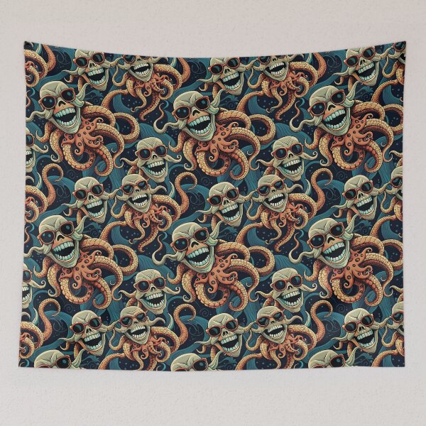 Item preview, OCTOPUS SMILE  SEAMLESS  GRAPHIC  PATTERN  designed and sold by agoraman.