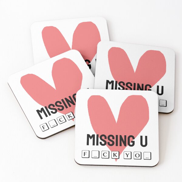 Item preview, Love Heart Missing you FVCK you valentine no box designed and sold by Fridays-Child.