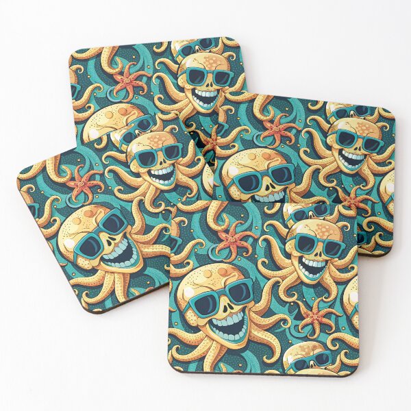 Item preview, OCTOPUS SMILE  SEAMLESS  GRAPHIC  PATTERN  designed and sold by agoraman.