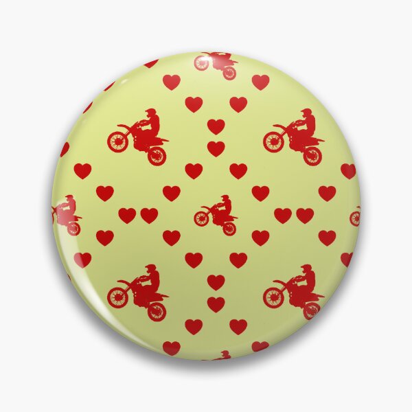 Item preview, Dirt Bike Nahtlose Herz Muster|Modèle de cœur sans couture pour moto Dirt|Dirt Bike Seamless Heart Pattern|Modello di cuore senza cuciture di una moto da cross designed and sold by TheIconSmith.
