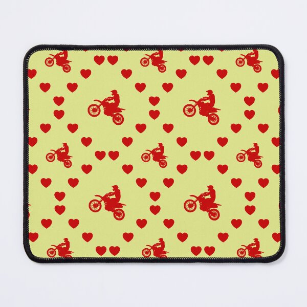 Item preview, Dirt Bike Nahtlose Herz Muster|Modèle de cœur sans couture pour moto Dirt|Dirt Bike Seamless Heart Pattern|Modello di cuore senza cuciture di una moto da cross designed and sold by TheIconSmith.