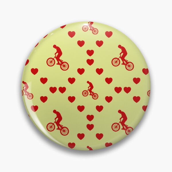 Item preview, Mann auf Fahrrad Nahtloses Herzmuster|Homme sur un vélo Motif de coeur sans couture|Man On Bike Seamless Heart Pattern|Uomo in bicicletta modello di cuore senza cuciture designed and sold by TheIconSmith.