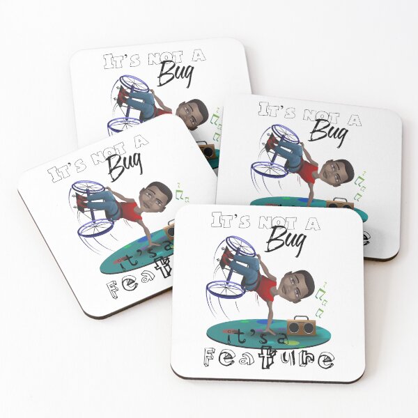 Item preview, It's not a bug it's a feature - Wheelchair Dancer designed and sold by Ms-Bees-Tees.