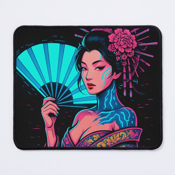 Item preview, Neon Oiran: Cyberpunk Elegance designed and sold by JPN-NOGRAY-SHOP.