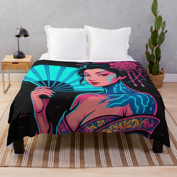 Item preview, Neon Oiran: Cyberpunk Elegance designed and sold by JPN-NOGRAY-SHOP.