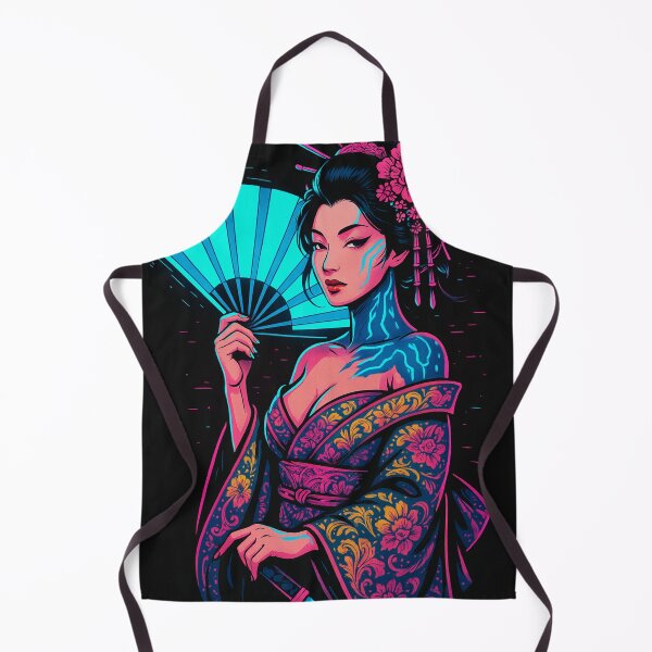 Item preview, Neon Oiran: Cyberpunk Elegance designed and sold by JPN-NOGRAY-SHOP.