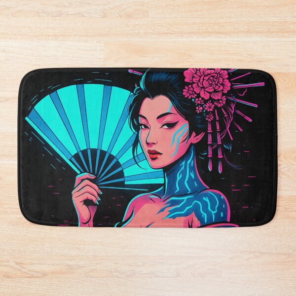 Item preview, Neon Oiran: Cyberpunk Elegance designed and sold by JPN-NOGRAY-SHOP.