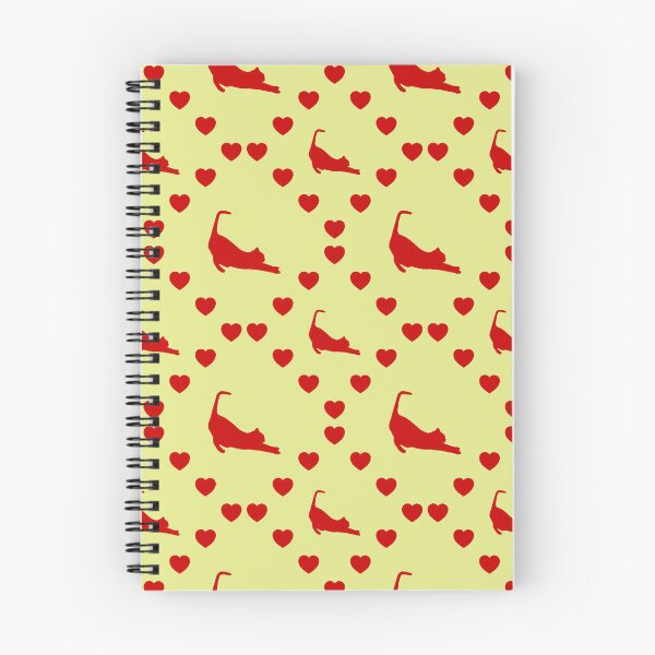 Item preview, Streckende Katze Nahtloses Herzmuster|Chat qui s'étire Motif de coeur sans couture|Stretching Cat Seamless Heart Pattern|Gatto che si stiracchia Modello di cuore senza cuciture designed and sold by TheIconSmith.