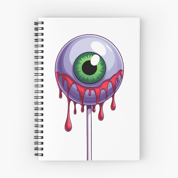 Item preview, Cartoon eyeball on a stick like lollipop spooky-cute style designed and sold by EnigmaVoid.