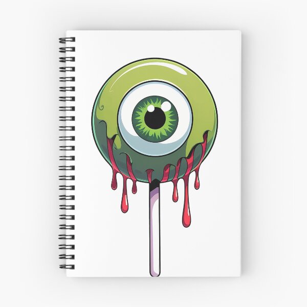 Item preview, Cartoon eyeball on a stick like lollipop spooky-cute style designed and sold by EnigmaVoid.