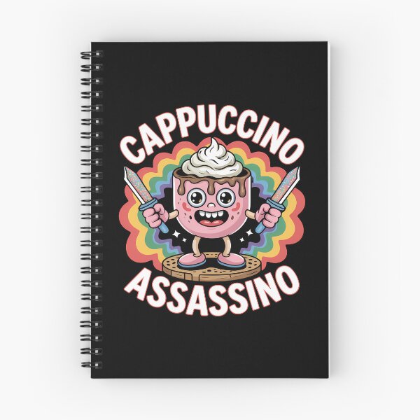 Item preview, Cappuccino Assassino - A perfect gift for anyone who loves coffee, chaotic memes, and absurd Italian humor wrapped in a killer-cute design. designed and sold by ZyziowskyArt.