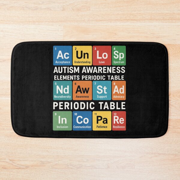 Item preview, Autism Awareness Periodic Table Printable – Educational Wall Art for Teachers, Parents, and Therapists designed and sold by FeelCreations.