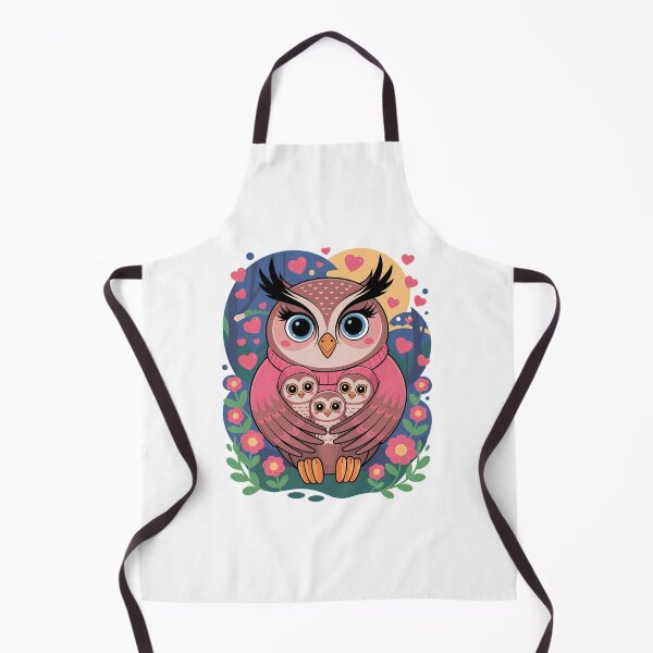 Item preview, Loving Owl Mom Cuddling Her Baby Owlets designed and sold by Taans-Creation.