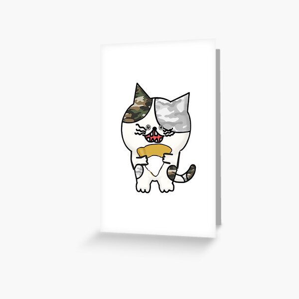 Vista previa del artículo con la obra «El maestro felino del crepe», diseñado y vendido por クレープリーロク.