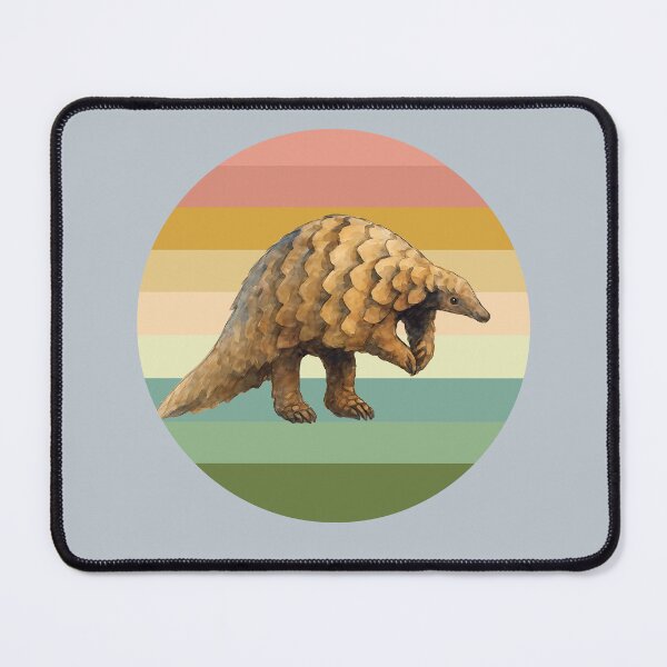 Item preview, Pangolin on Retro Sunset in Africa Colors for Pangolin Fans designed and sold by Scotch Macaskill.