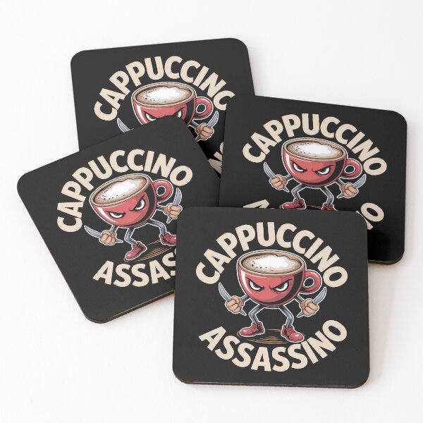 Item preview, Cappuccino Assassino - A funny gift for anyone who loves coffee, memes, and a touch of Italian chaos with a sharp twist. designed and sold by ZyziowskyArt.