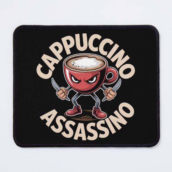 Item preview, Cappuccino Assassino - A funny gift for anyone who loves coffee, memes, and a touch of Italian chaos with a sharp twist. designed and sold by ZyziowskyArt.