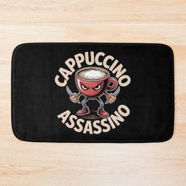 Item preview, Cappuccino Assassino - A funny gift for anyone who loves coffee, memes, and a touch of Italian chaos with a sharp twist. designed and sold by ZyziowskyArt.