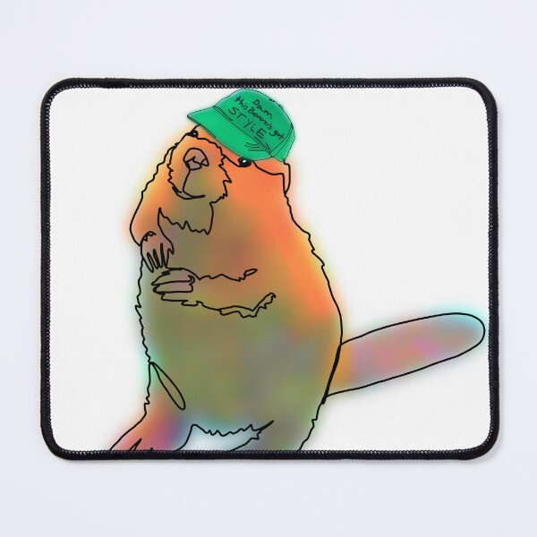 Item preview, Benny the Rainbow Beaver in Hat – animalsinhats designed and sold by Ashley’sAnimalz.