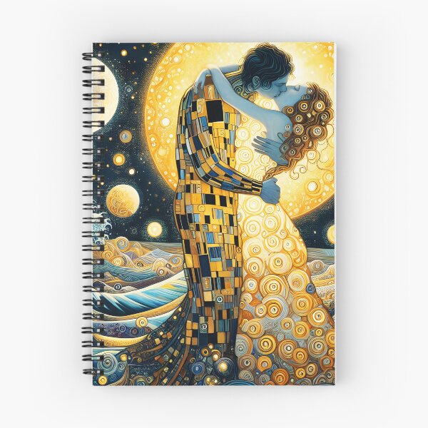 Item preview, The Kiss Reimagined – Klimt-Inspired Asian Couple designed and sold by EmeraldeaArt.