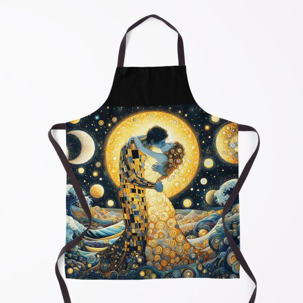 Item preview, The Kiss Reimagined – Klimt-Inspired Asian Couple designed and sold by EmeraldeaArt.