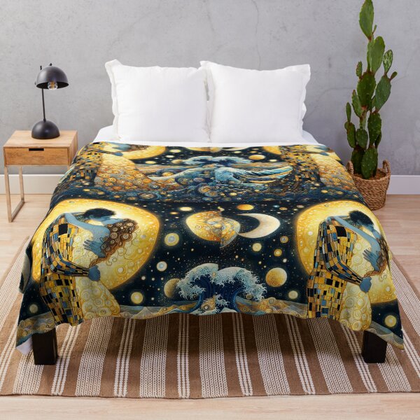 Item preview, The Kiss Reimagined – Klimt-Inspired Asian Couple designed and sold by EmeraldeaArt.
