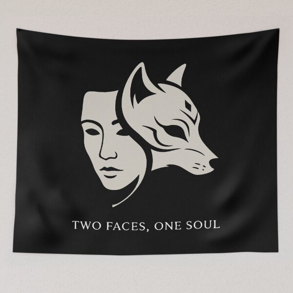 Item preview, Dual Mask: Human & Animal - Two Faces One Soul designed and sold by mergmart.